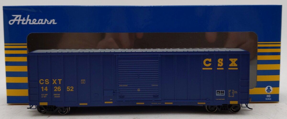 Athearn 18689 HO CSXT 50' FMC 5347 Boxcar #142652 EX/Box
