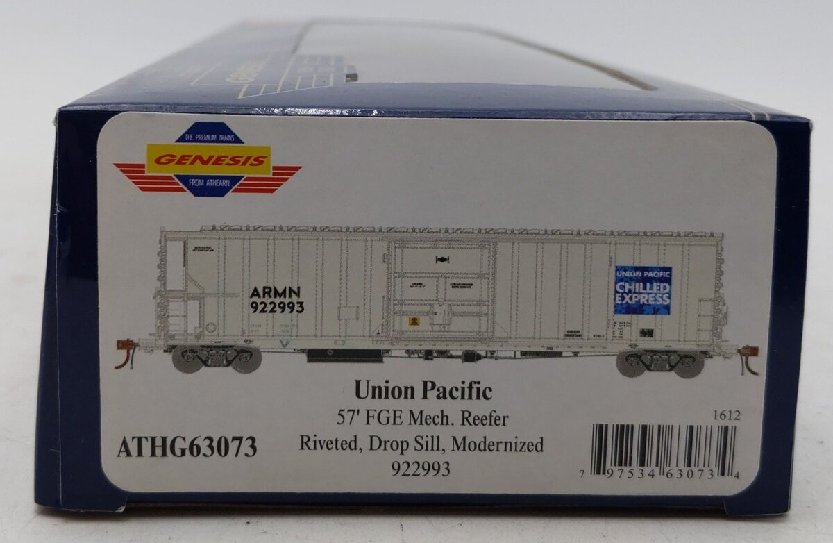 Athearn G63073 HO Union Pacific/ARMN/Chilled 57' Mechanical Reefer #922993/Box