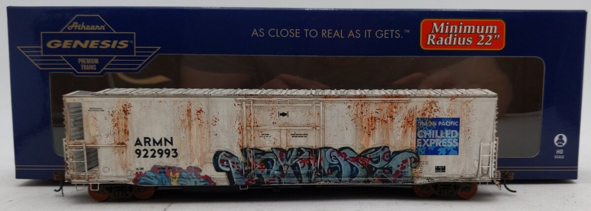 Athearn G63073 HO Union Pacific/ARMN/Chilled 57' Mechanical Reefer #922993/Box