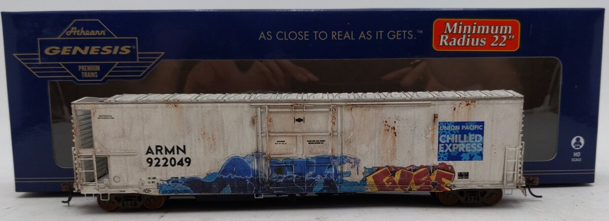 Athearn G63070 HO Union Pacific/ARMIN/Chilled 57' Mechanical Reefer #922049/Box