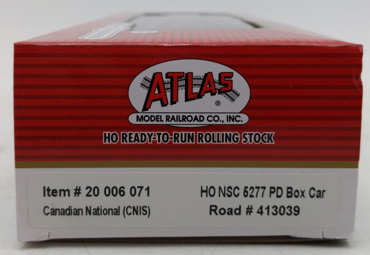 Atlas 20006071 HO Canadian National CNIS NCS 5277 Plug Door Boxcar #413039 EX/Box