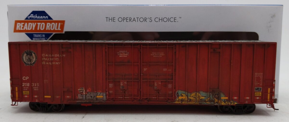 Athearn 75082 HO Scale Canadian Pacific 60' Gunderson Double Door Boxcar #218315/Box