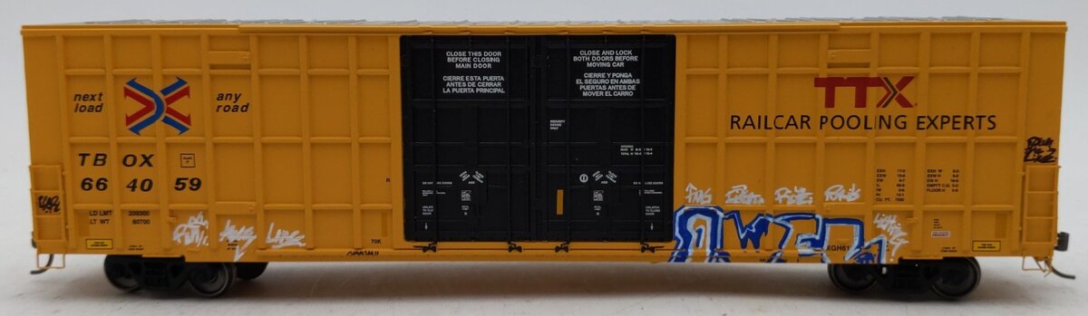 Atlas 20005915 HO TTX Master 60' Gunderson 7550 Double Door Box Car #664059/Box