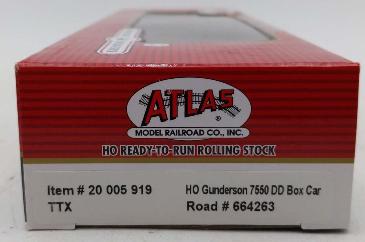 Atlas 20005919 HO TTX Master 60' Gunderson 7550 Double Door Box Car #664263/Box