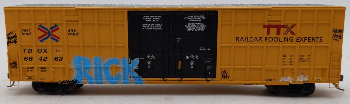 Atlas 20005919 HO TTX Master 60' Gunderson 7550 Double Door Box Car #664263/Box