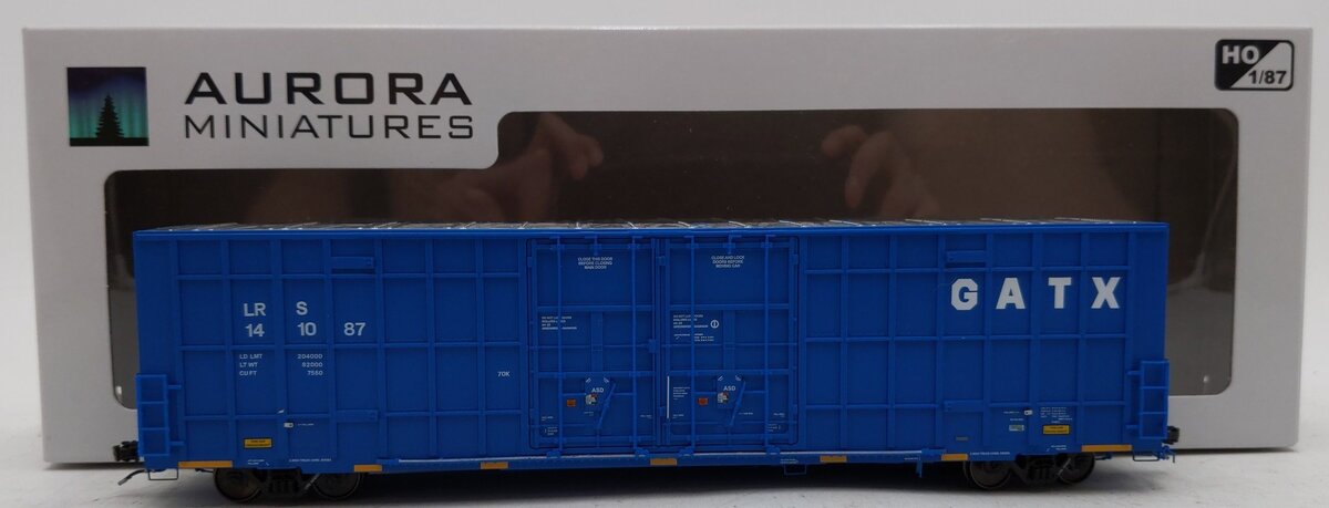 Aurora 306053 HO Scale Greenbrier 7550 CF 60' Hi-Cube Boxcar #141087 EX/Box