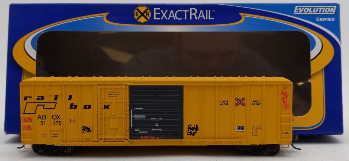 ExactRail EE-1804-3 HO Scale Railbox Evans 5277 Combo Door Boxcar #51179/Box