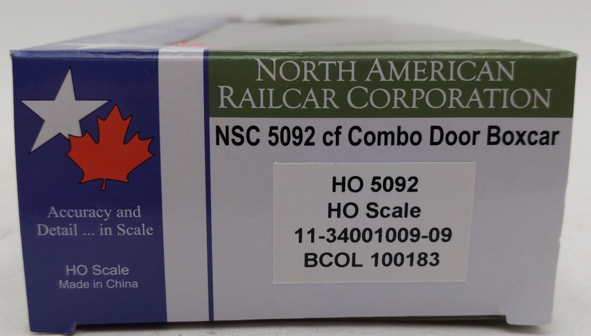 North American Railcar Corp 11-34001009-09 HO Scale Canadian National Boxcar LN/Box