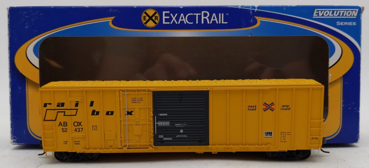 Exact Rail EE-1804-6 HO Scale Railbox FMC Combo Door Box Car #52437 EX/Box