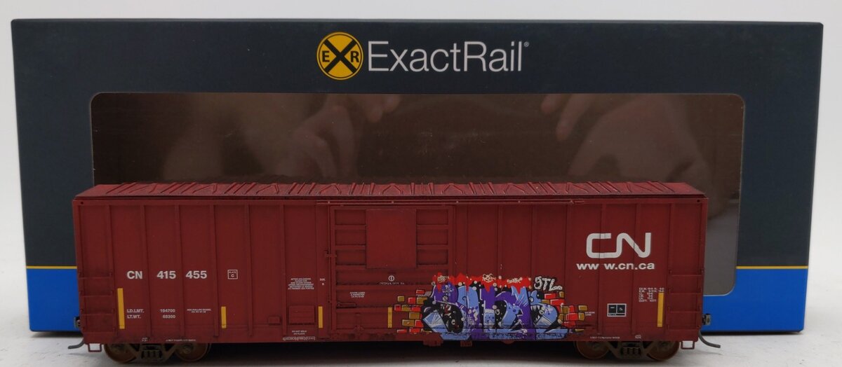 ExactRail EE-1510-3 HO CN Evans 5277 Boxcar #415455/Box