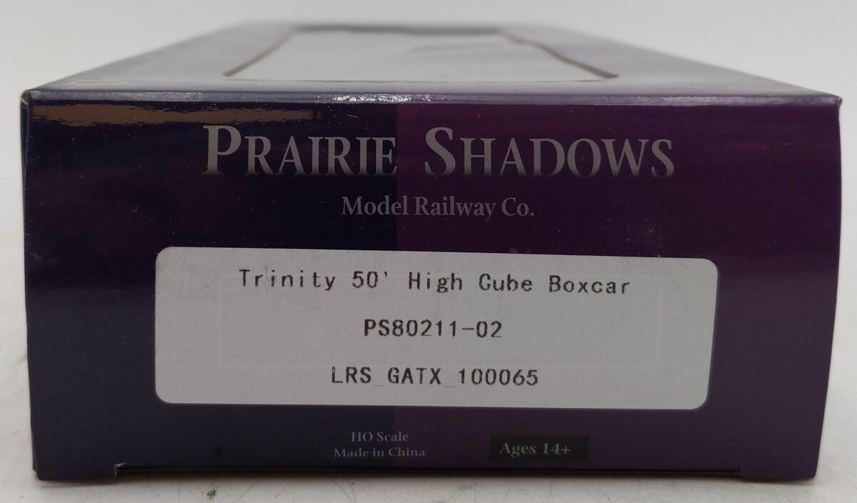 Prairie Shadows PS80211-02 HO Scale Trinity 50' High Cube Box Car #100065 EX/Box