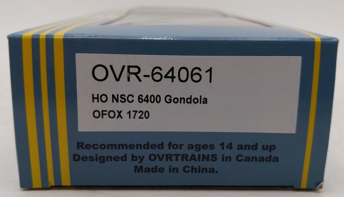 Otter Valley Railroad OVR-64061 HO Scale Custom Weathered NSC 6400 Gondola #1720/Box