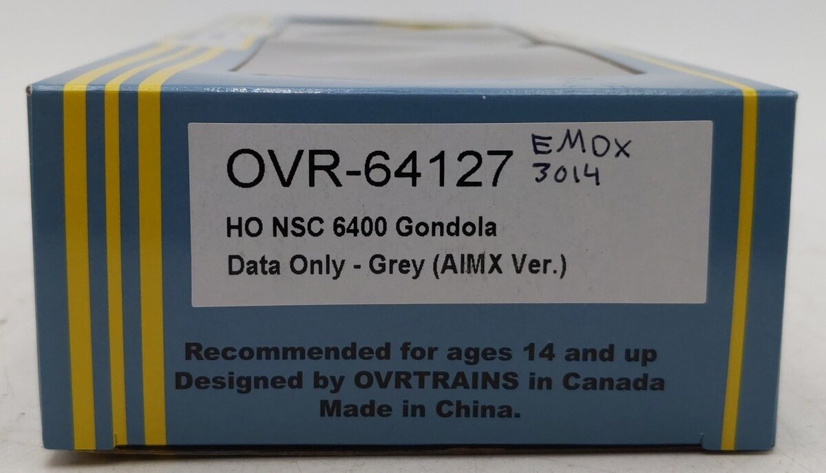 Otter Valley Railroad OVR-64127 HO Scale Custom Weathered NSC 6400 Gondola #3014/Box