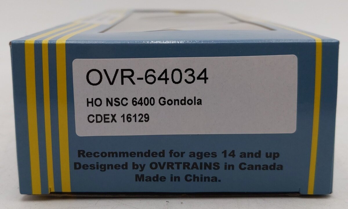 Otter Valley Railroad OVR-64034 HO Scale Weathered NSC 6400 Gondola #16129/Box