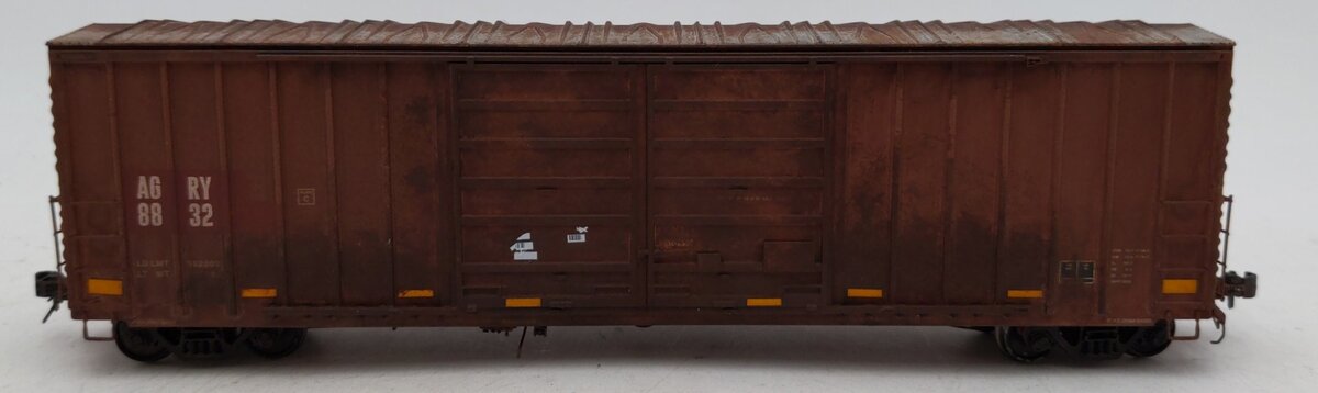Rapido Trains 170008A HO Custom Weathered AGRY PC&F B-70-69/71/75 Boxcar #8832
