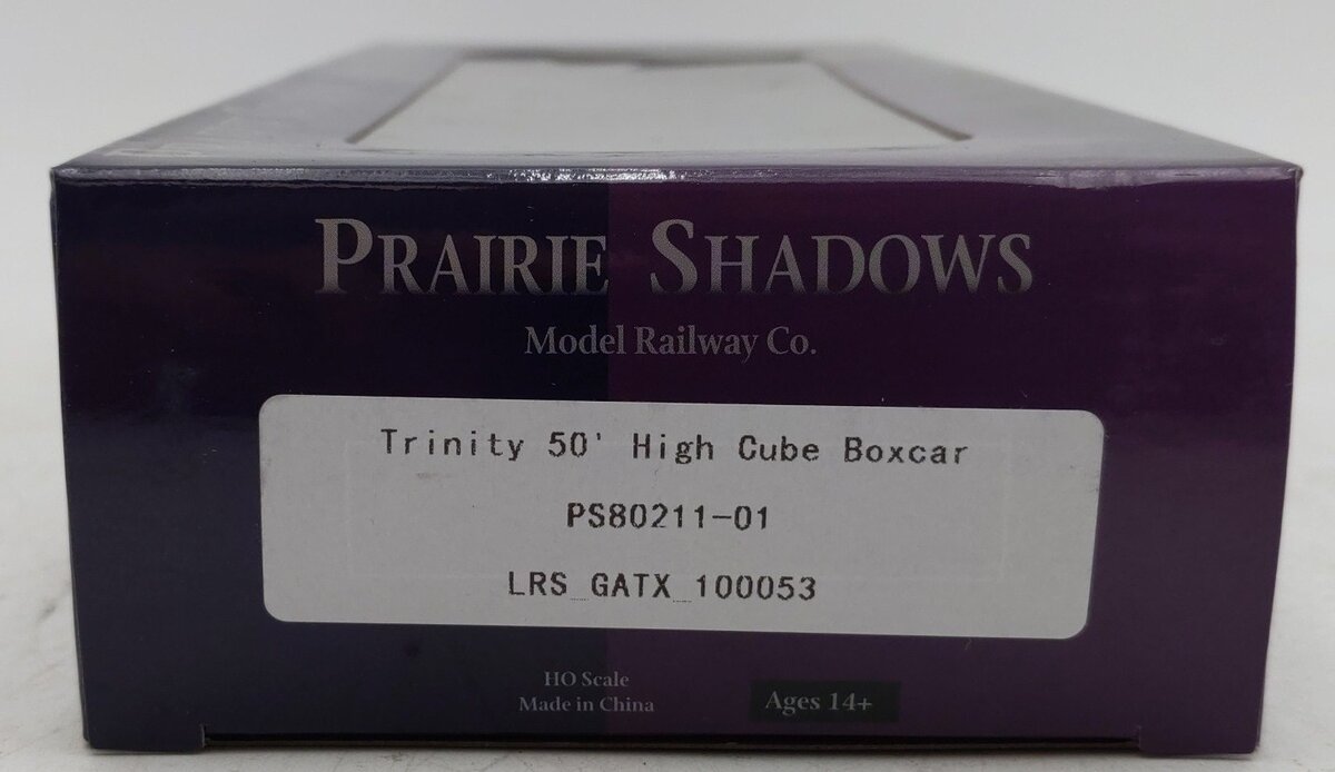 Prairie Shadows PS80211-02 HO Scale Trinity 50' High Cube Box Car #100053 EX/Box