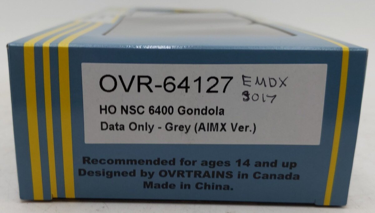 Otter Valley Railroad OVR-64127 HO Scale Custom Weathered NSC 6400 Gondola #3017/Box