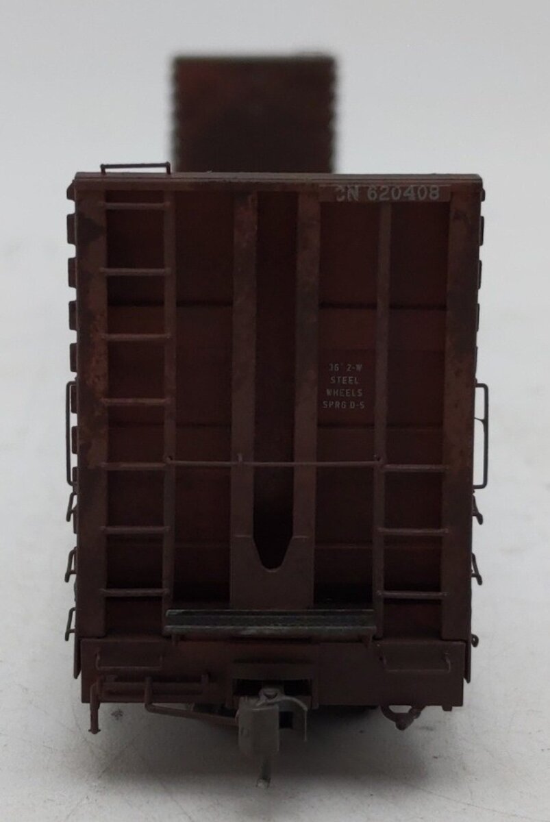 Rapido Trains 147003A HO CN National Steel Car Bulkhead Flatcar #620408 EX/Box