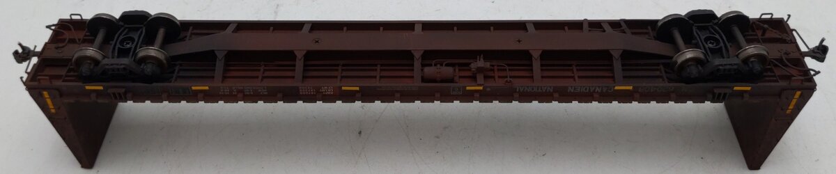 Rapido Trains 147003A HO CN National Steel Car Bulkhead Flatcar #620408 EX/Box