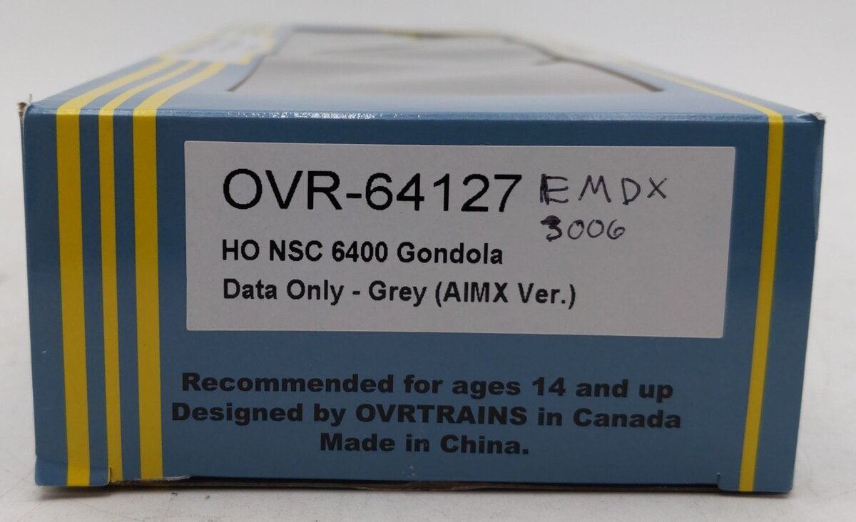 Otter Valley Railroad OVR-64127 HO Scale Custom Weathered NSC 6400 Gondola #3006/Box