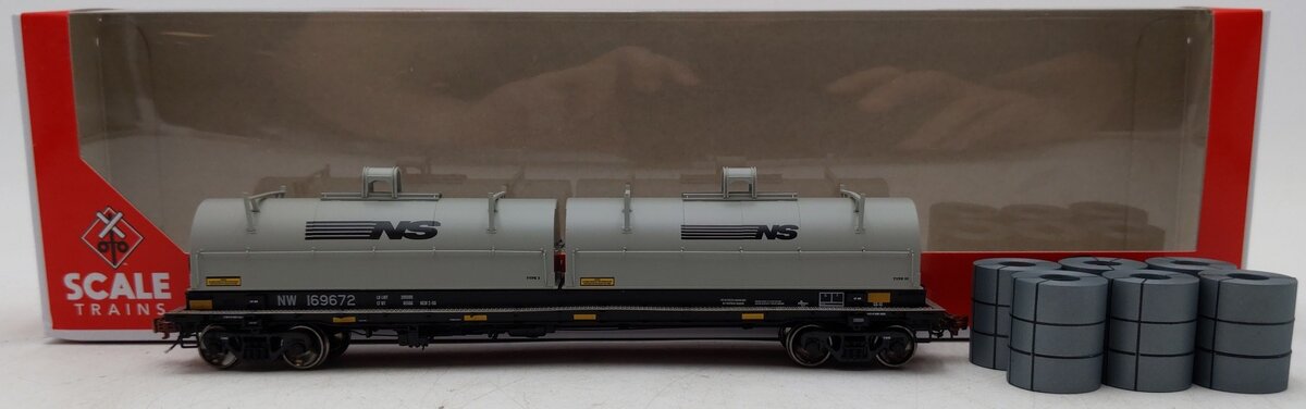 ScaleTrains STX38509 HO Scale Norfolk Western Thrall 48' Coil Steel Car #169672 LN/Box