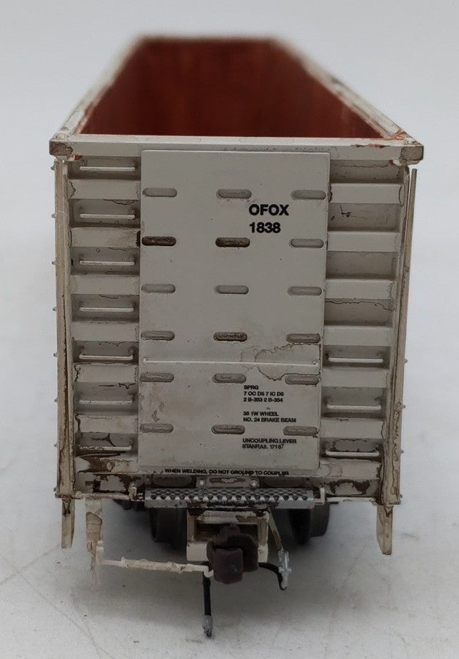 Otter Valley Railroad OVR-64064 HO Scale Custom Weathered NSC 6400 Gondola #1838/Box
