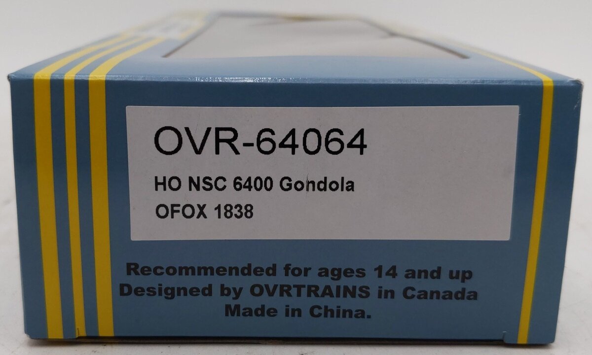 Otter Valley Railroad OVR-64064 HO Scale Custom Weathered NSC 6400 Gondola #1838/Box