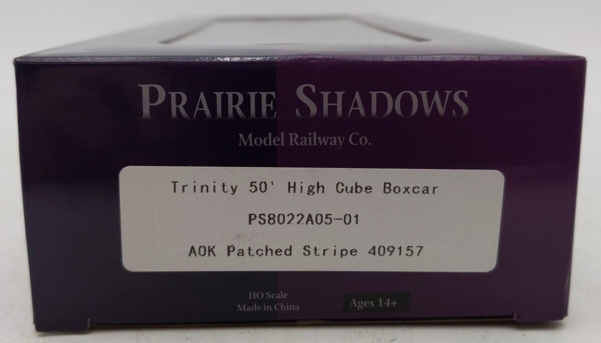 Prairie Shadows PS8022A05-01 HO Scale Trinity 50' High Cube Box Car #409157 LN/Box