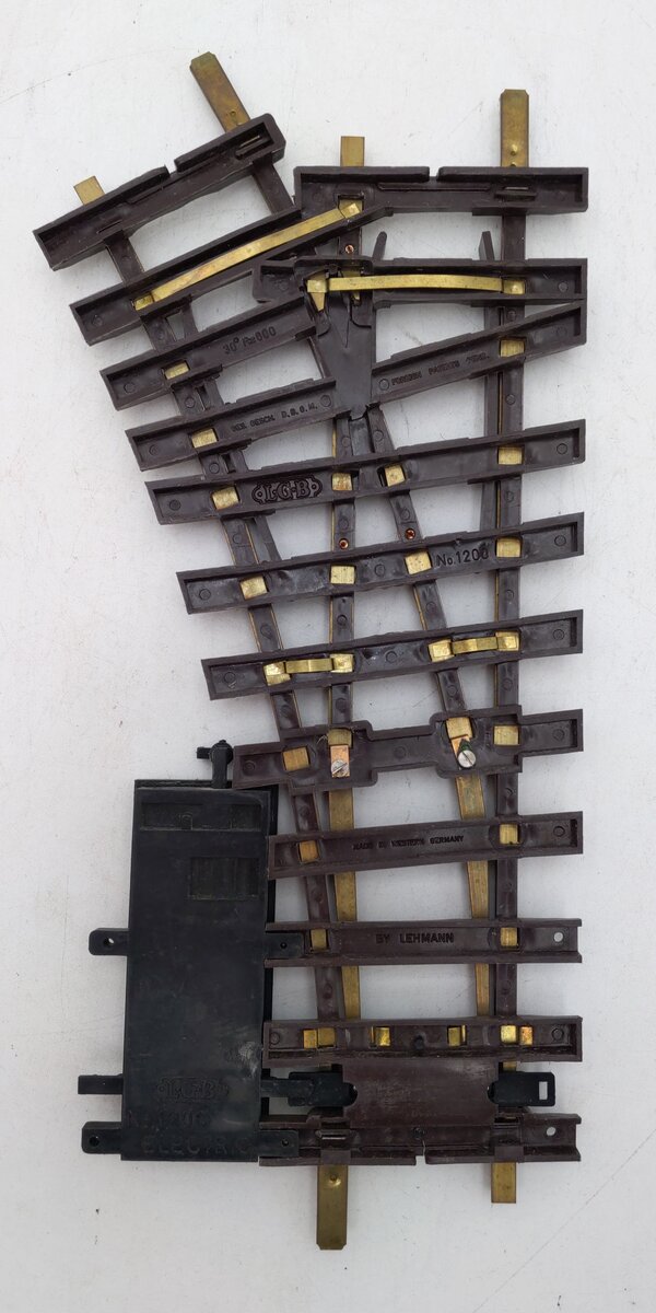 LGB 1200 G Scale Right Hand Manual Switch/Turnout EX/Box