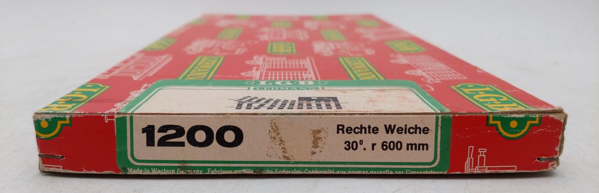 LGB 1200 G Scale Right Hand Manual Switch/Turnout EX/Box