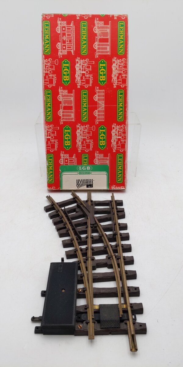 LGB 1210 G Gauge R1 Left Hand Manual Switch Turnout EX/Box