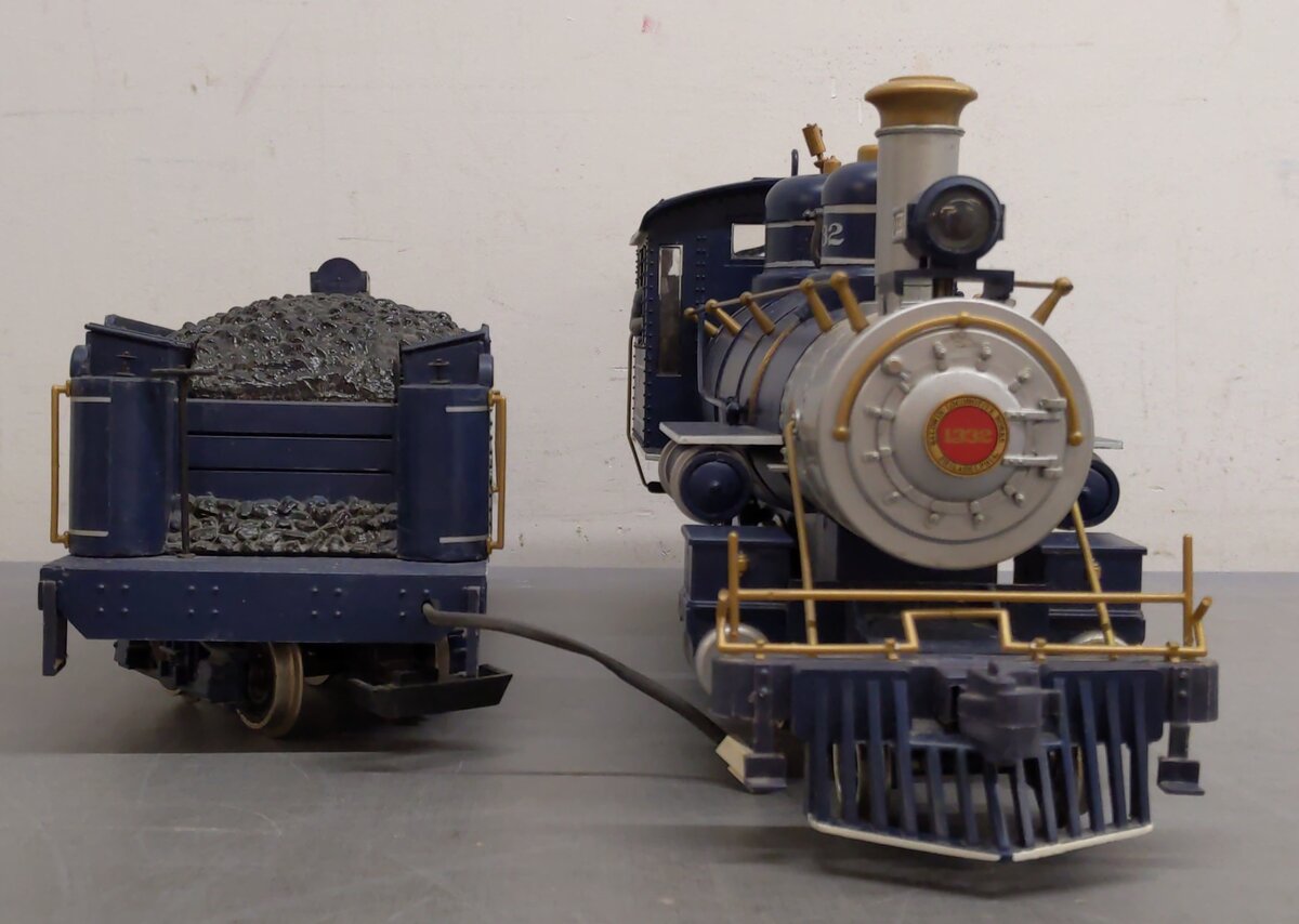 Bachmann 1332 G B&O Royal Blue Line 4-6-0 Steam Locomotive and Tender #1332 VG