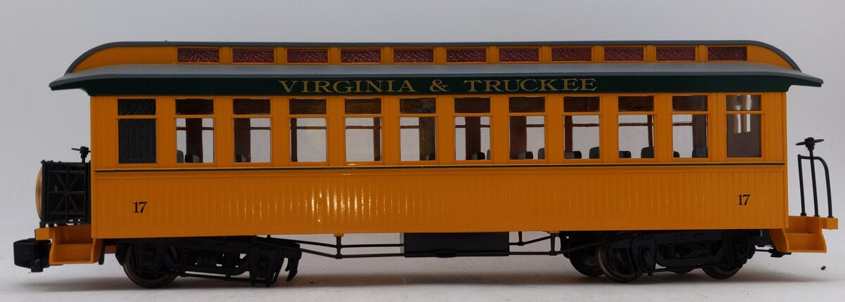 Bachmann 17 G Virginia & Truckee Passenger Car #17 (Metal Wheels) VG