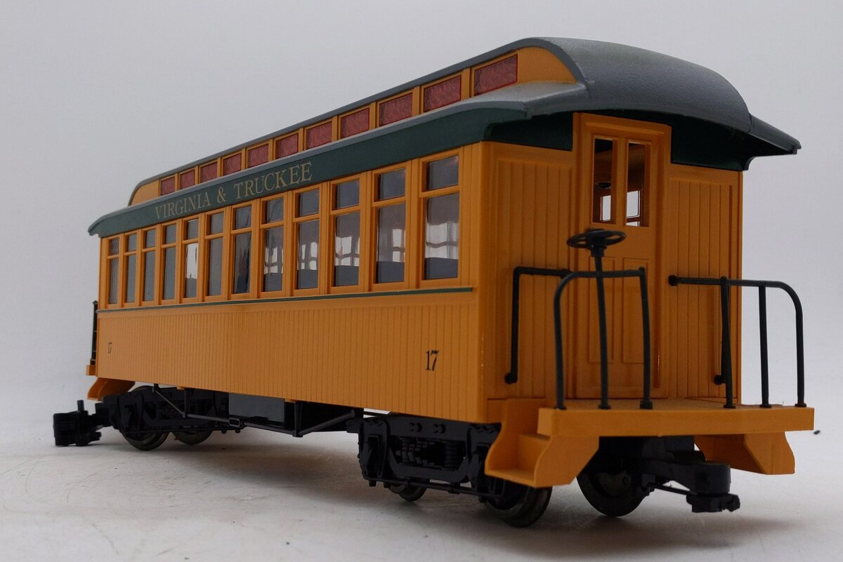 Bachmann 17 G Virginia & Truckee Passenger Car #17 (Metal Wheels) VG