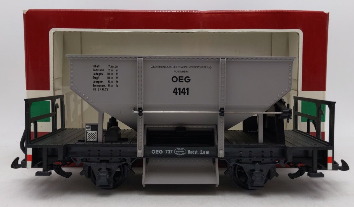 LGB 4141 G Scale OEG European Four-Wheel Ballast Car EX/Box