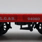 LGB 94060 G Gauge LGB Short Flat Car W/ Stakes EX/Box