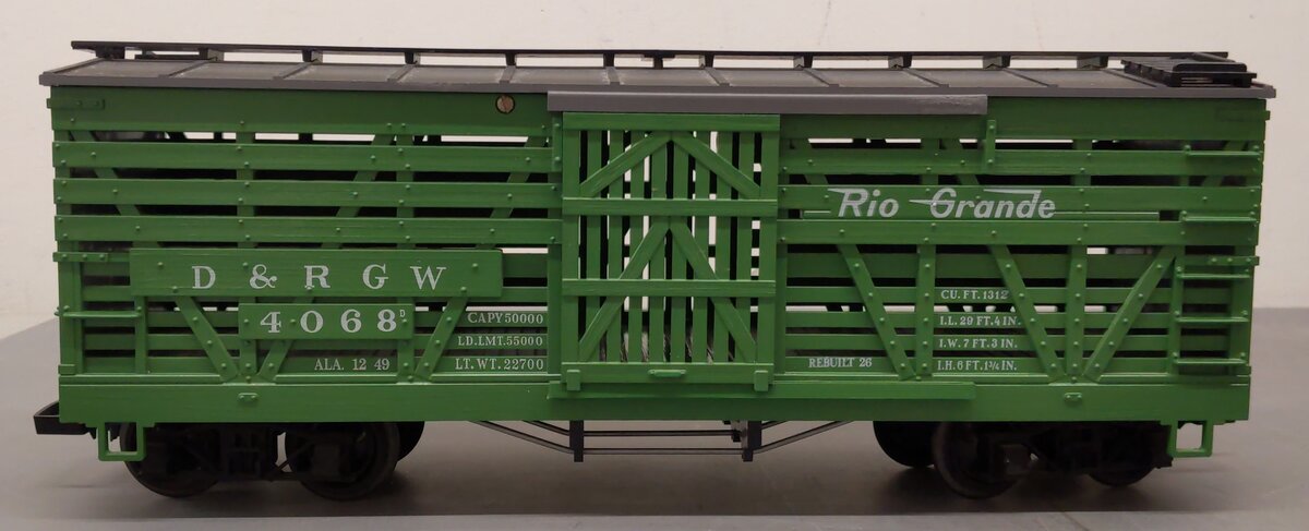 LGB 4068 G Scale Denver & Rio Grande Western Stock Car #4068 EX/Box