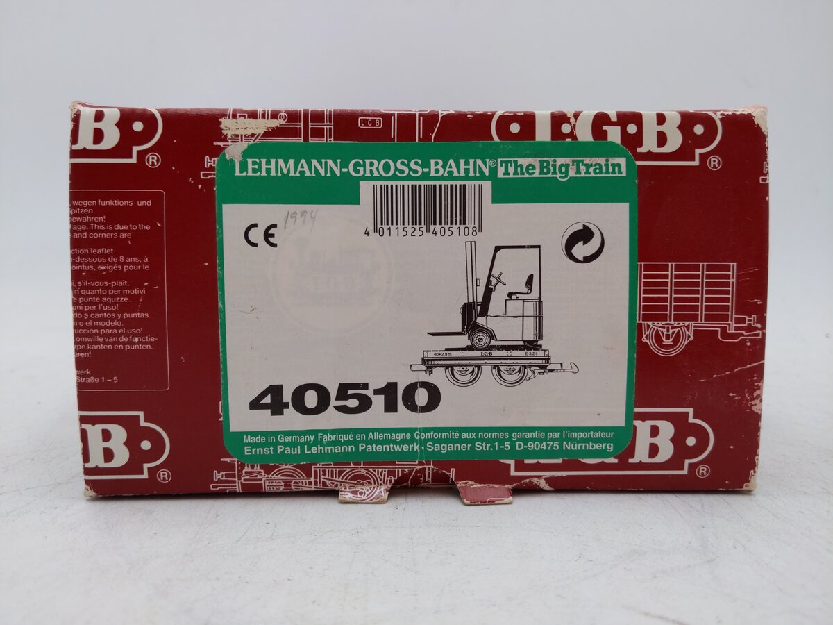 LGB 40510 Field Railroad Forklift Car EX/Box