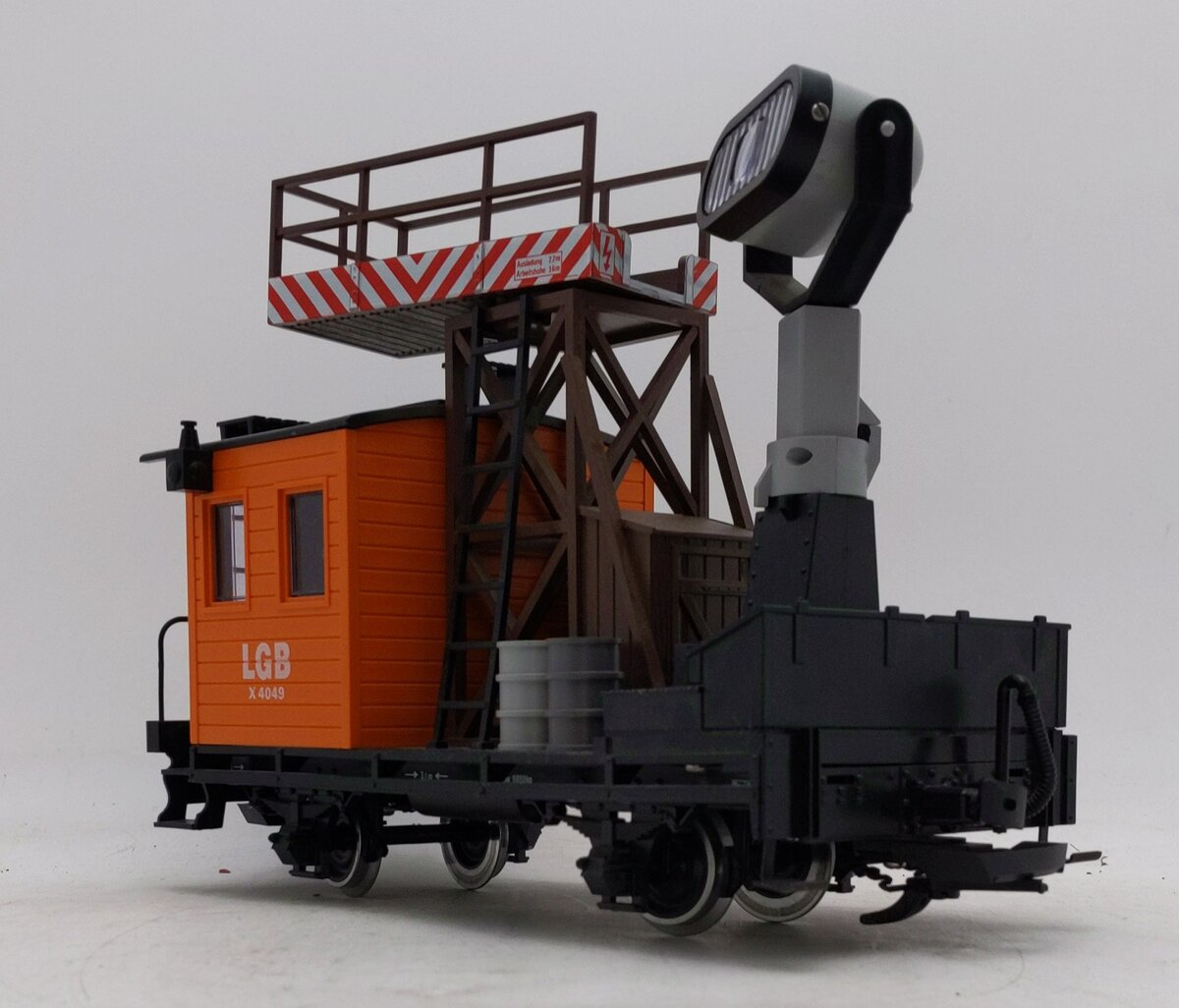 LGB 4049 G Scale Operating Searchlight Car w/ Metal Wheels EX