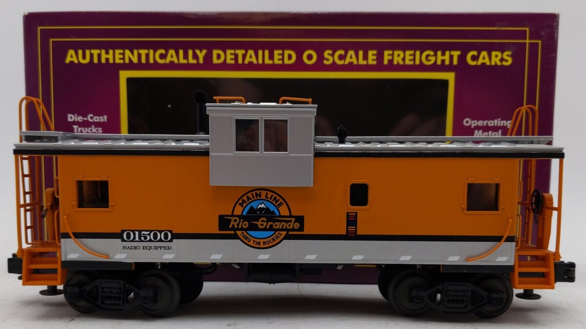 MTH 20-91024 O Gauge Denver & Rio Grande Western Extended Vision Caboose #01500 EX/Box