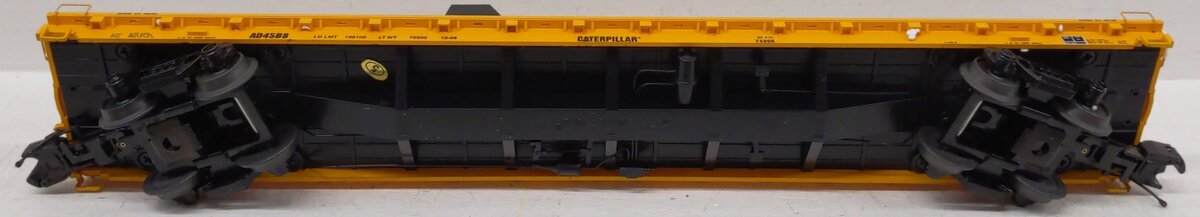 MTH 20-98650 Caterpillar 60’ Flat Car w/CAT AD45B Articulated Truck EX/Box