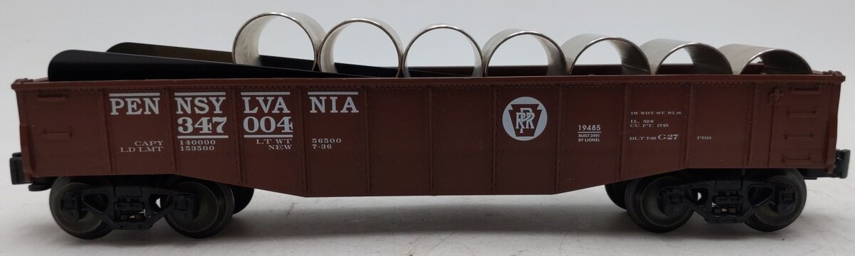 Lionel 6-19485 O Gauge Pennsylvania Railroad Culvert Gondola #347004 EX