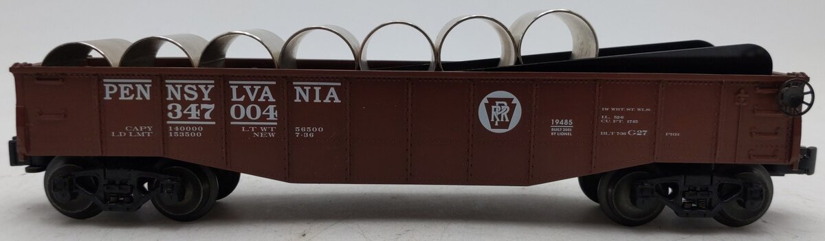 Lionel 6-19485 O Gauge Pennsylvania Railroad Culvert Gondola #347004 EX