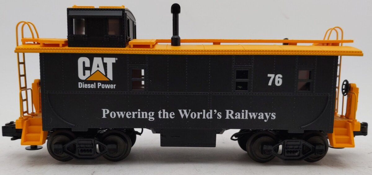 MTH 30-4053-0 Caterpillar Railking Caboose #76 EX