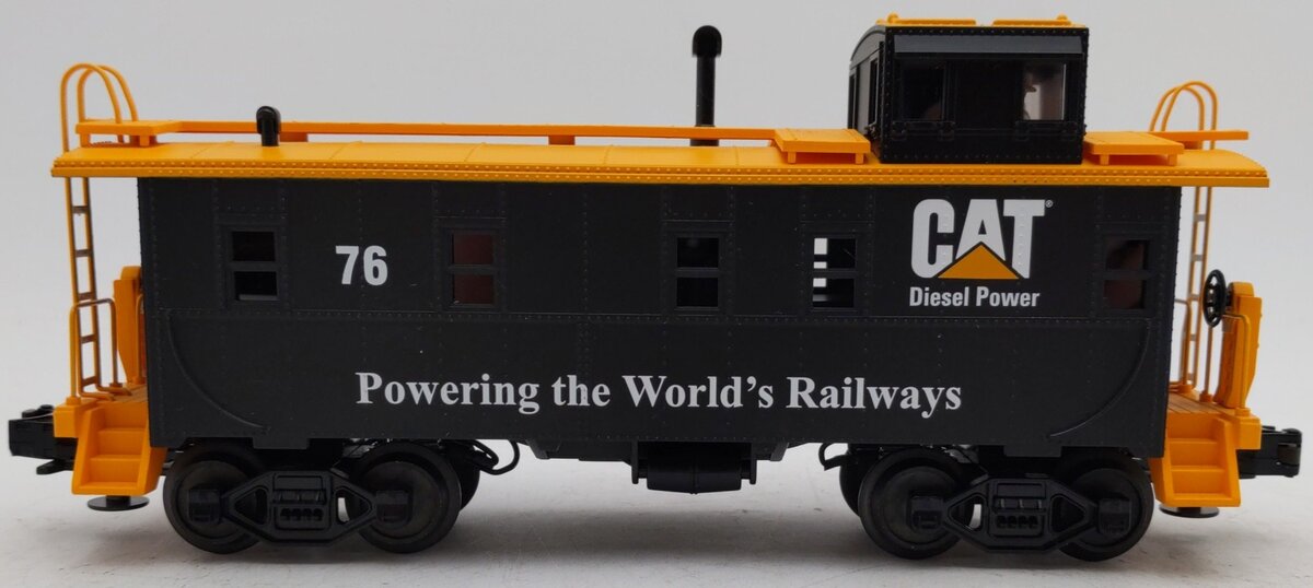 MTH 30-4053-0 Caterpillar Railking Caboose #76 EX