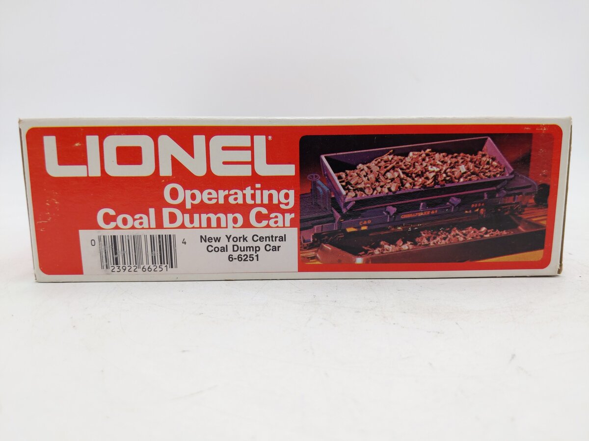 Lionel 6-6251 O Gauge New York Central Coal Dump Car #6251 EX/Box