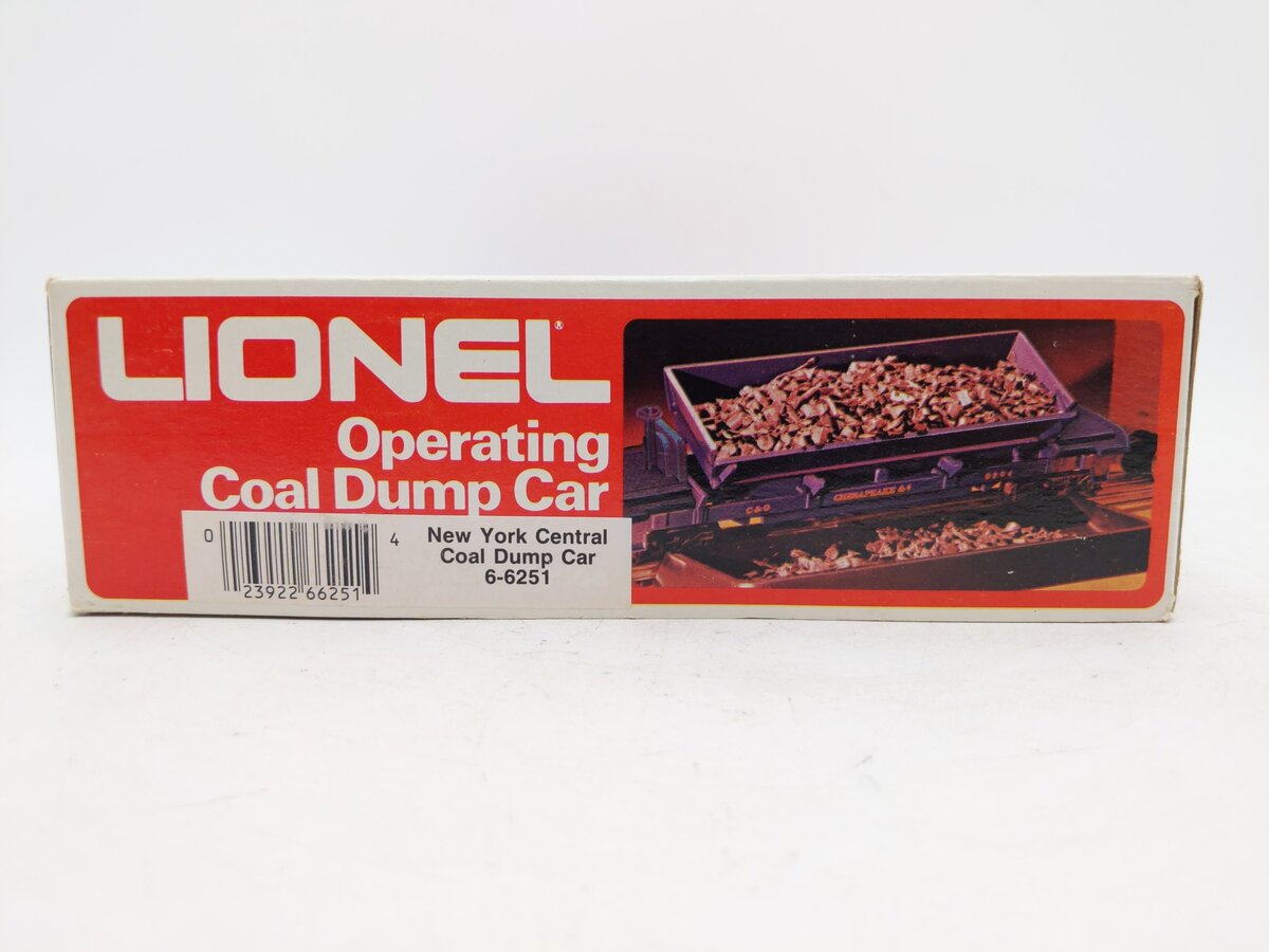 Lionel 6-6251 O Gauge New York Central Coal Dump Car #6251 EX/Box