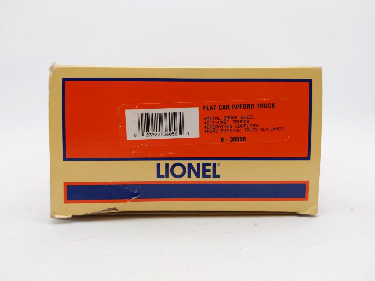 Lionel 6-36056 O Gauge Blue Flatcar w/Ford Truck EX/Box
