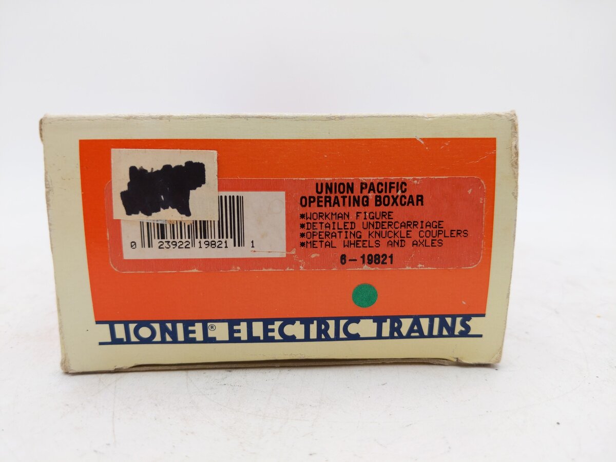 Lionel 6-19821 O Gauge Union Pacific Operating Boxcar #9146 EX/Box