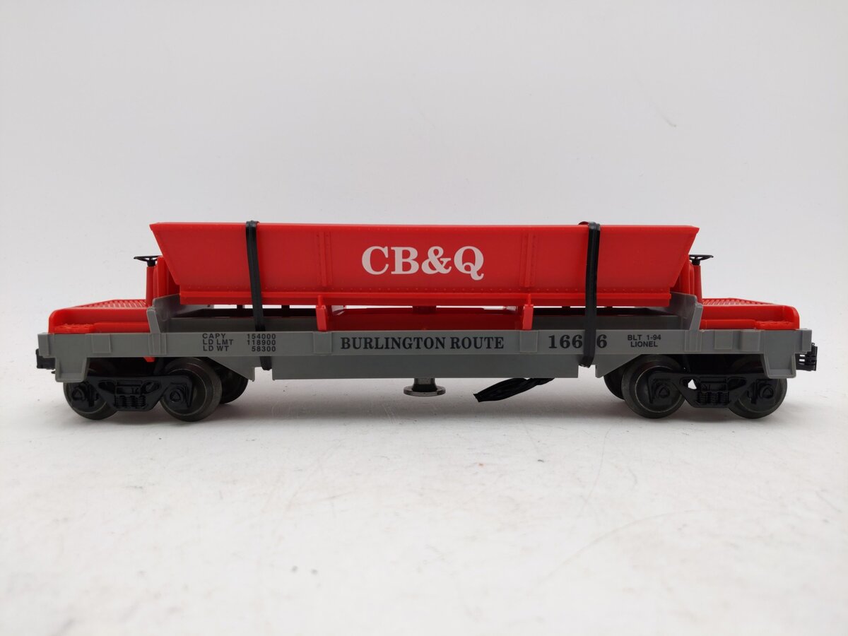 Lionel 6-16676 O Gauge Chicago Burlington & Quincy Coal Dump Car EX/Box